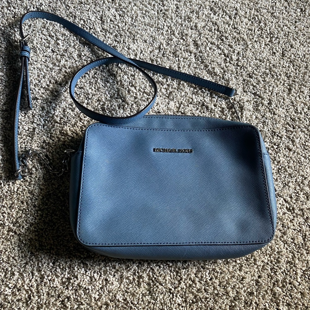 Michael Kors Navy Saffiano Crossbody Bag
